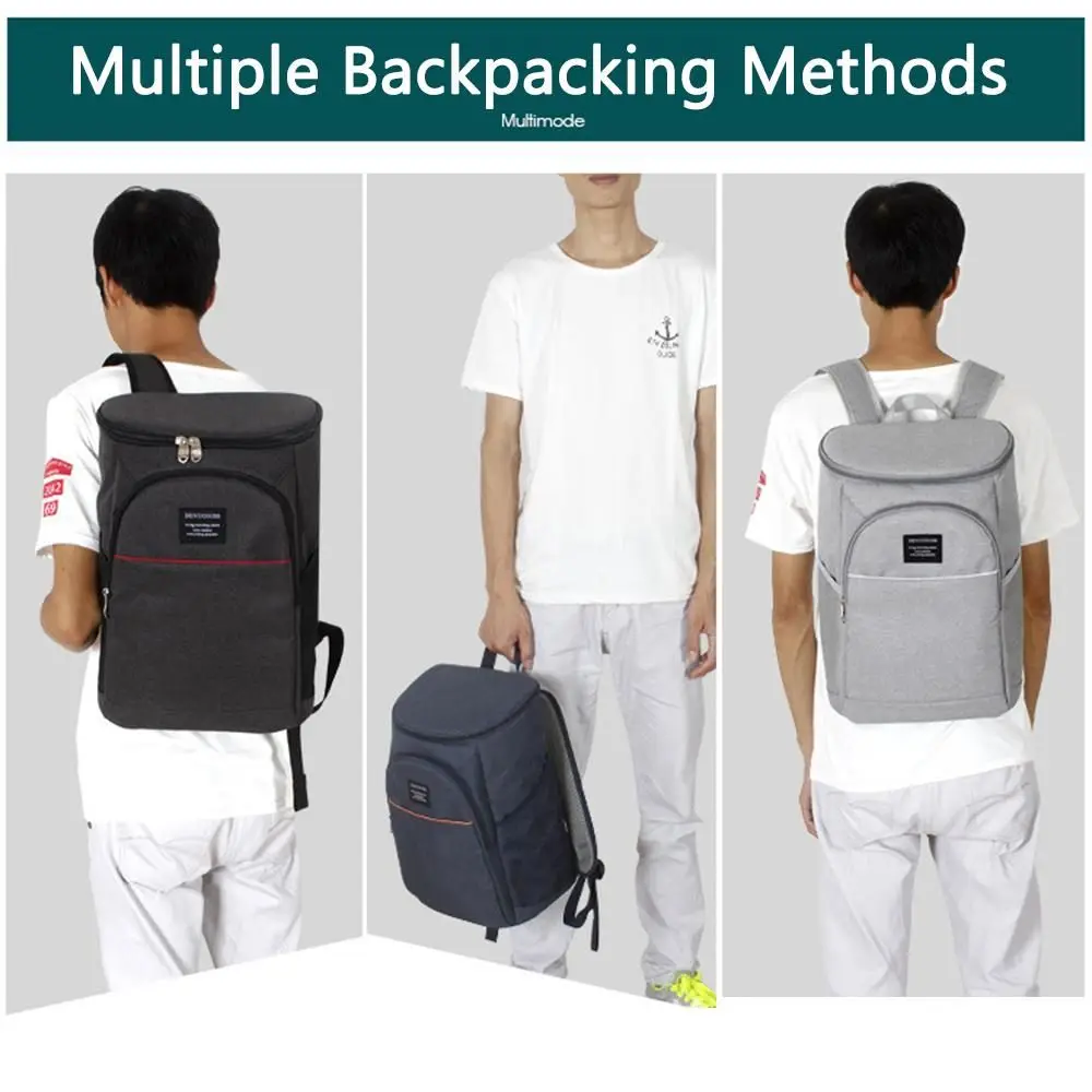 Large 20L Keep Warm Thickened Insulated Thermal Backpack Cooler Bag Lunch Bags Ice Picnic Bag