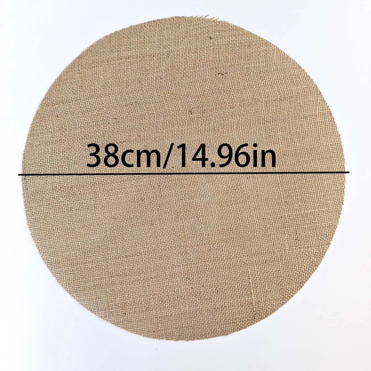 50/75/100pcs Round Jute Placemats Natural Insulation Mats Are Suitable for Outdoor Picnics and Daily Meals at Wedding Banquets