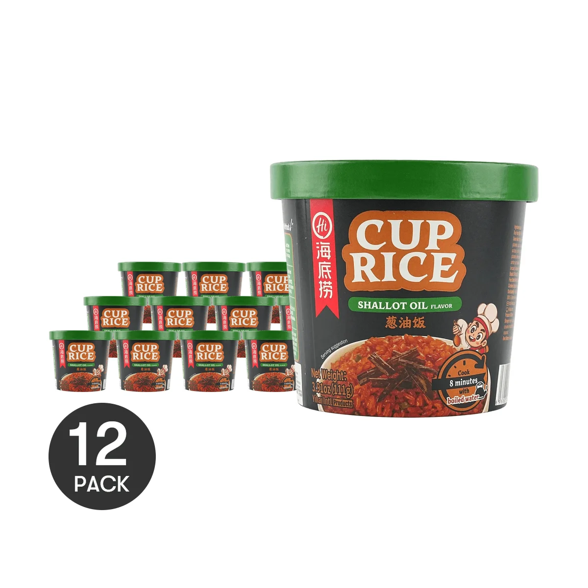 [12Packs] Cup Rice Shallot Oil Flavor 3.92 oz, 111.00g*12Packs