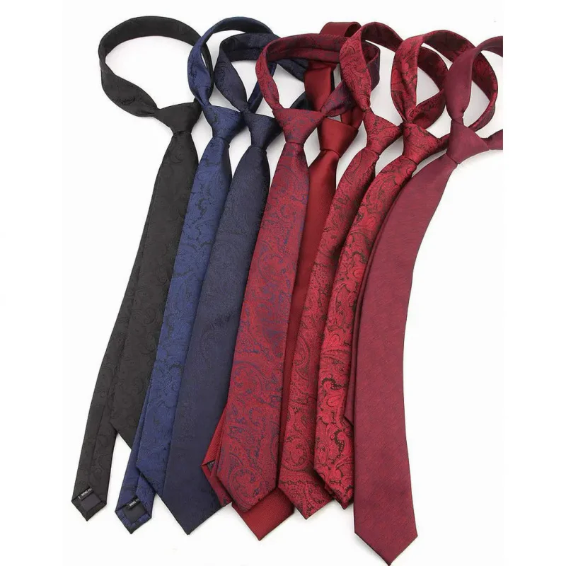 

necktie men's formal tie neckwear fashion wedding Red high-density material