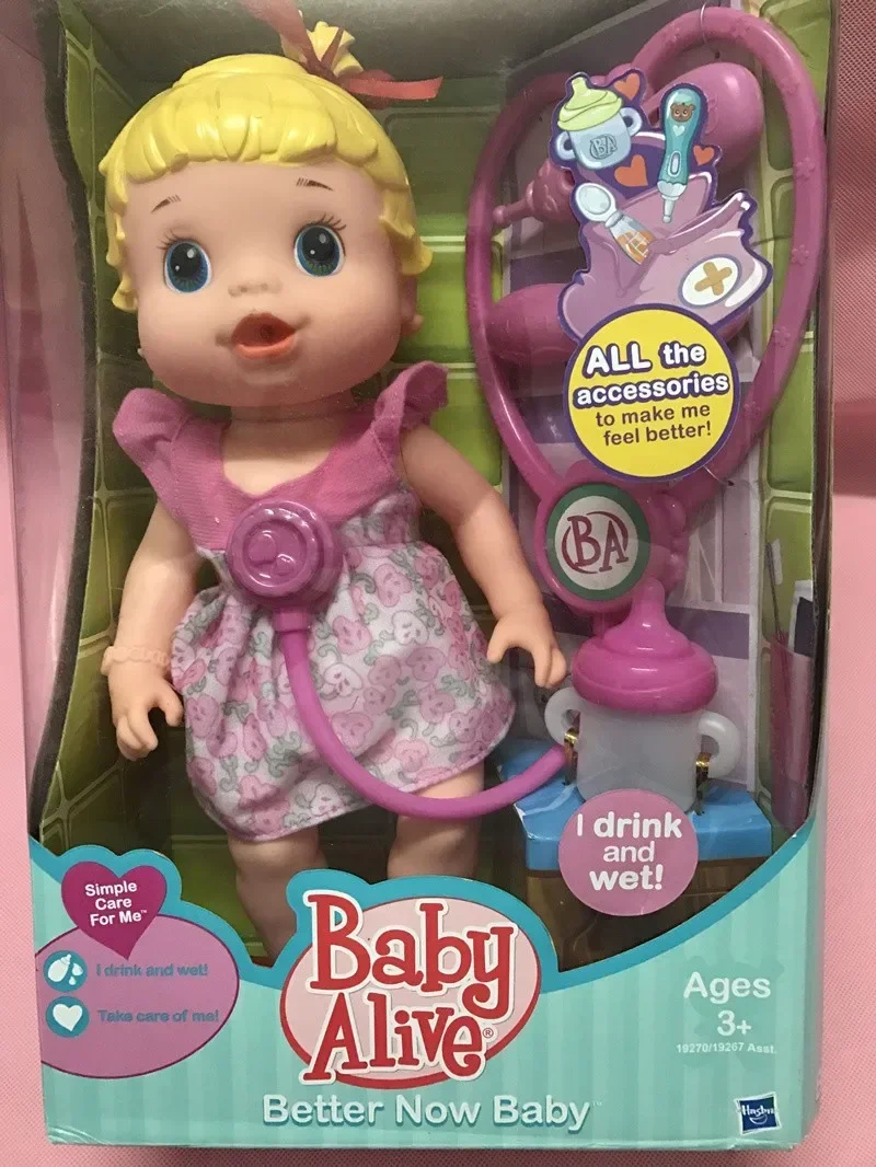 Simulatie mode 35 cm Kan Water Drinken, Kan Pee, diagnose de pop model arts Reborn Babypoppen speelhuis speelgoed meisje gift