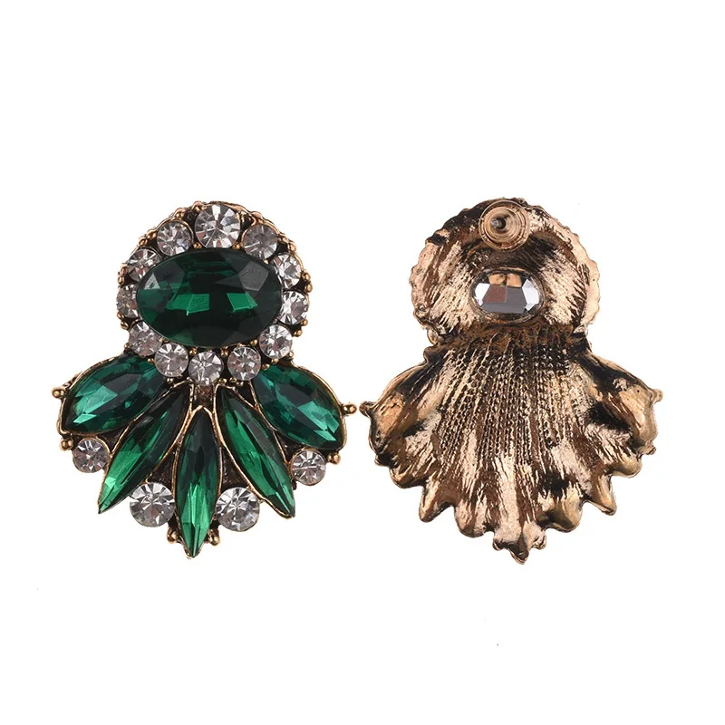 Cross-border accessories, new fashion big-name alloy diamond-encrusted earrings, source manufacturers, overseas one-piece delive