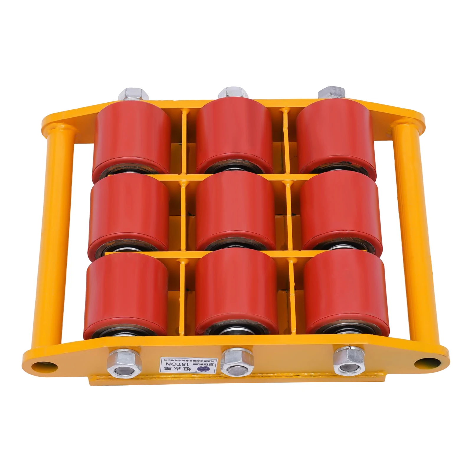 33000lbs 15T Dolly Skate Roller Industrial Machinery Mover with 360°Rotation Cap--Easy to Store and Move