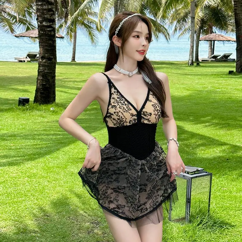 Lace Bathing Suit Cover Ups for Women, Swimwear Dress, Bikini Cover Up, Korean Version, Summer Fashion