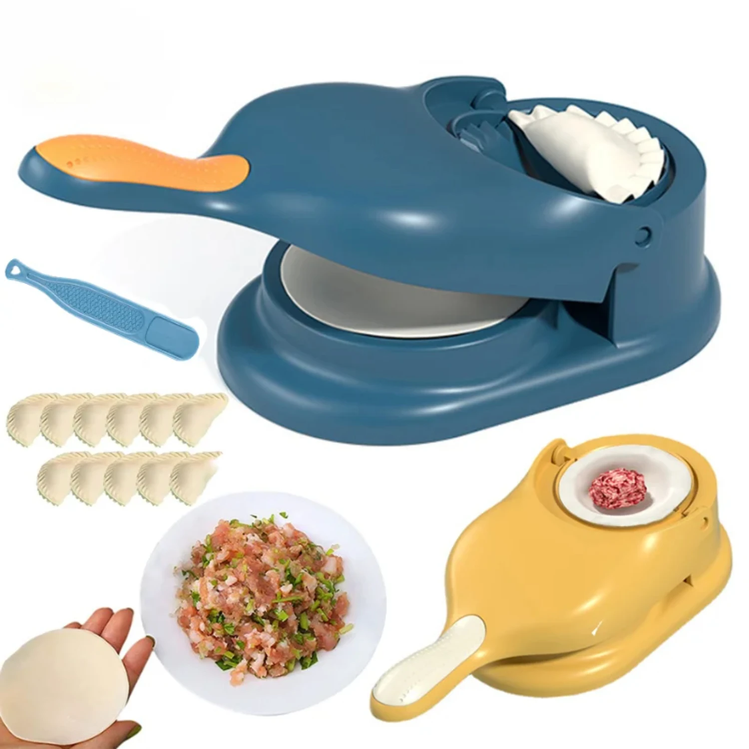 

Dumpling Mold Rolling Dough Dumpling Machine Pressing Dumpling Skin Tool Noodle Press Manual Baking Pastry Machine