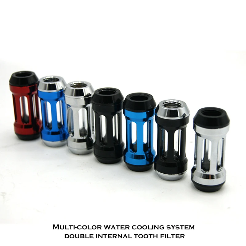 PC Water Cooling Filter Fittings,G1/4 Thread Female To Female Dual Inner Connector Black Silver Blue Red