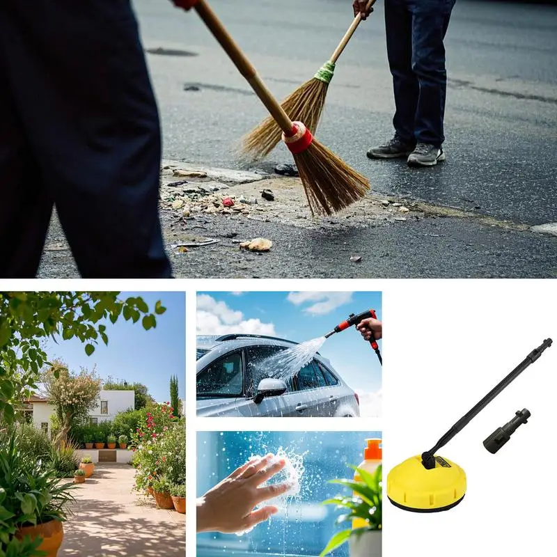 

High Pressure Surface Cleaners Power Pressure Washer Rotary Nozzle Patio Cleaner Tool Home Car Cleaning Tool Car Accessories