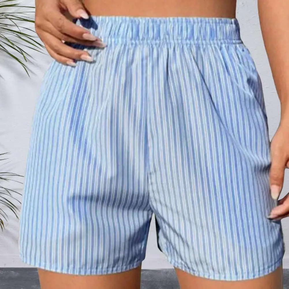 Frauen personal isierte Design Shorts mit hoher Taille stilvolle gestreifte Damen Shorts für lässige Sommer mode Outdoor-Aktivitäten