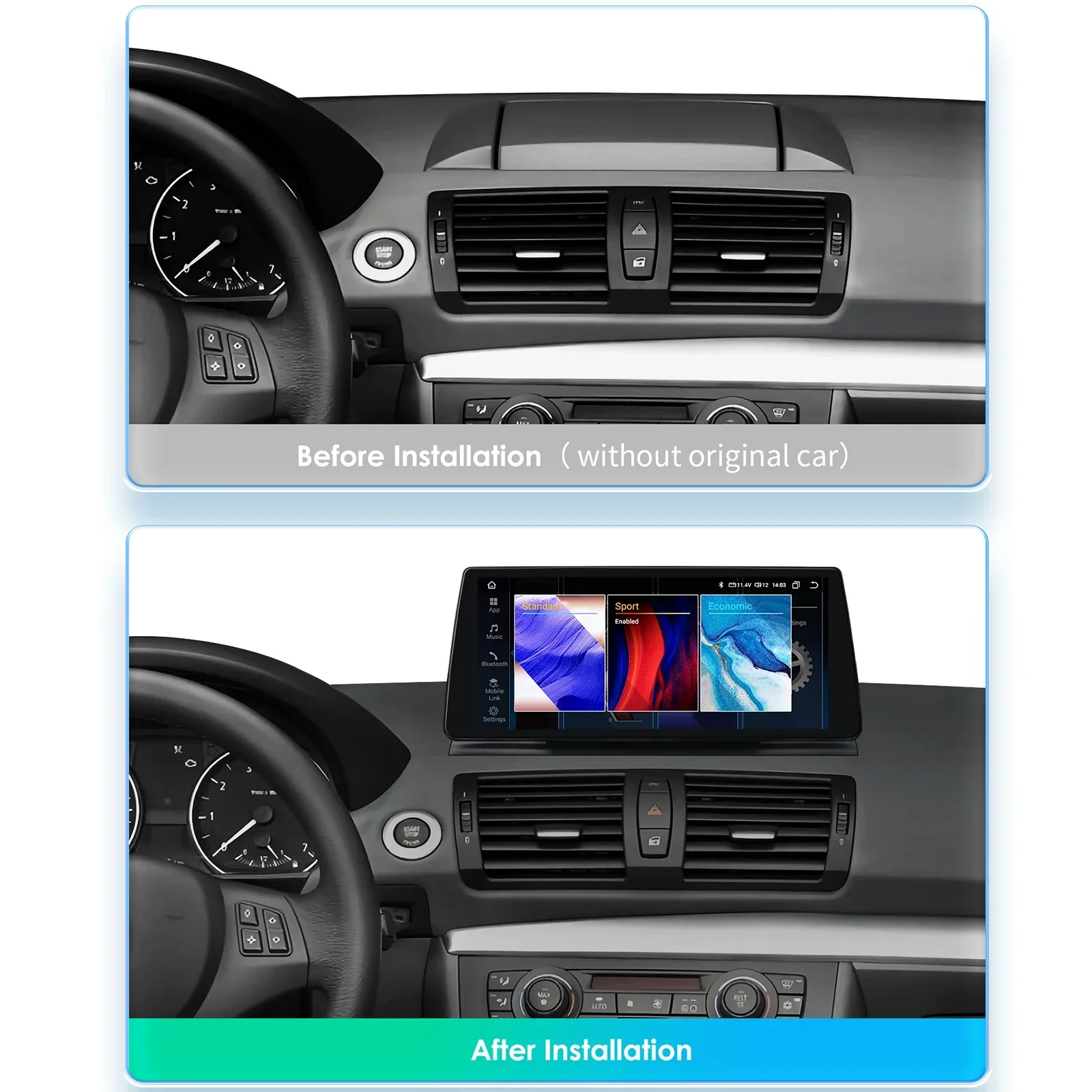 2din Android Autoradio for BMW 1 Series CCC E81 E82 E87 E88 CIC 2006 - 2012 Idrive Car Radio Multimedia Video Player GPS Carplay