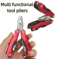 Stainless Steel 9 In 1 Multifunctional Tool Plier Portable Outdoor Survival Camping Gear Folding Pliers Maintenance Accessories