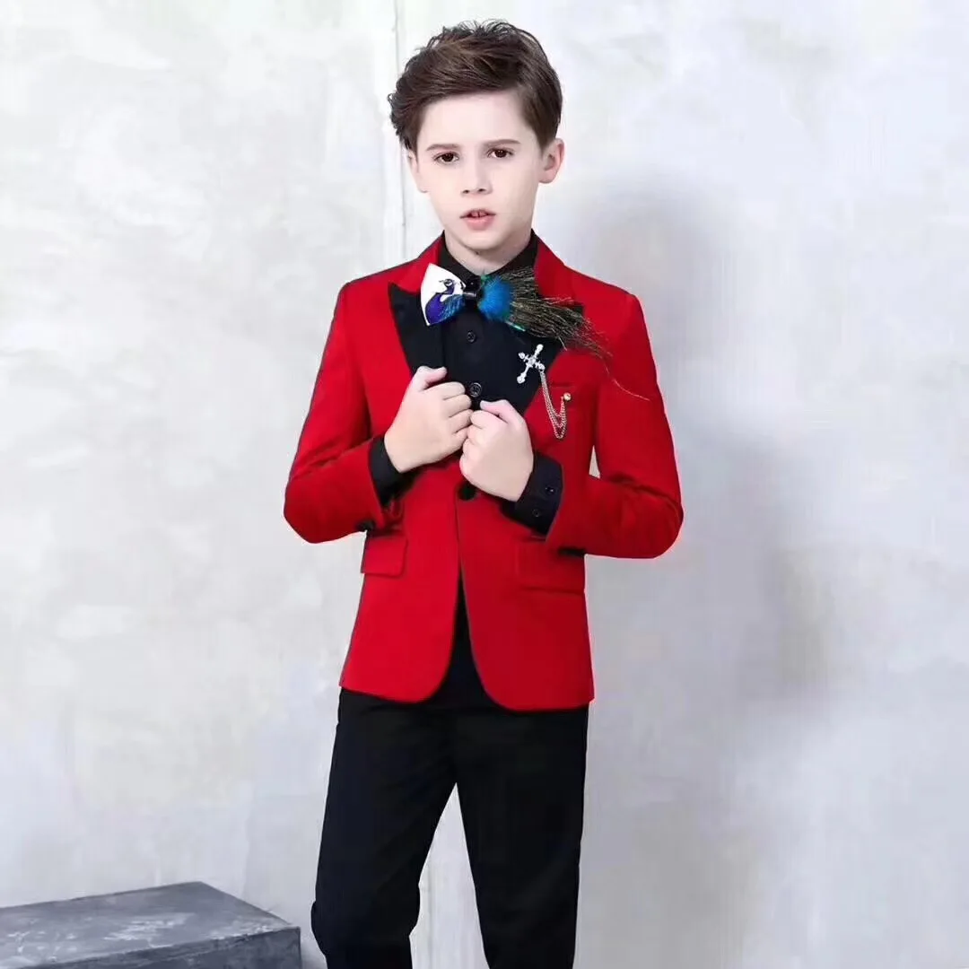 

Boys Formal Suits Toddler Kids Slim Fit Tuxedo 2-Pieces for Formal Wedding (Blazer+Pants) 2022 Children's suits