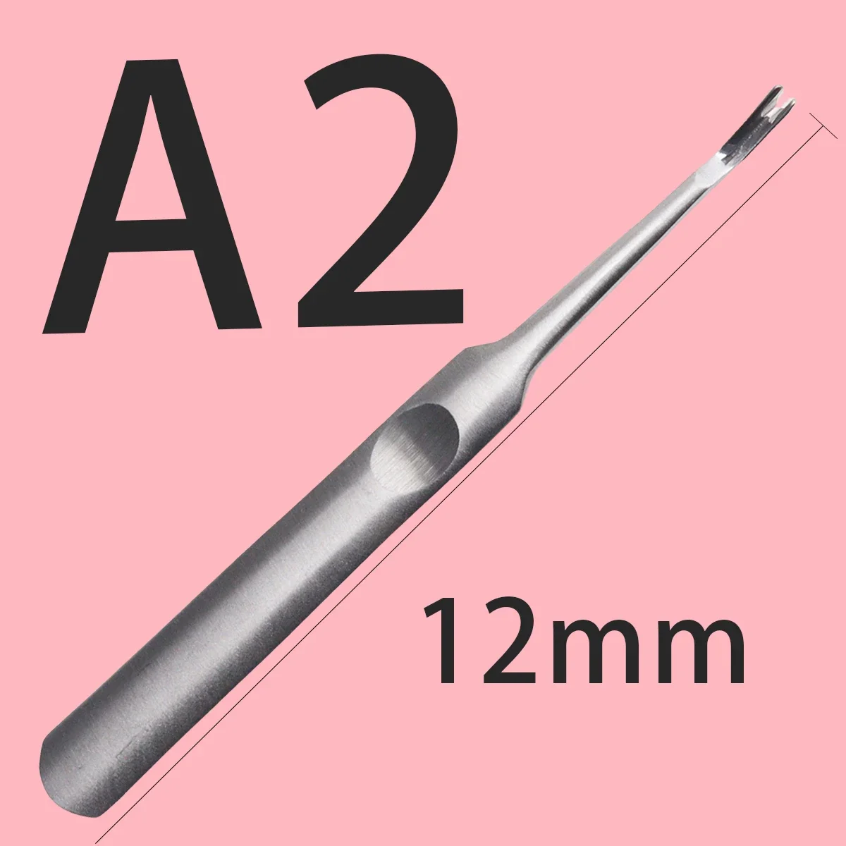 Dissolvant professionnel de peau morte en acier inoxydable, poussoir de cuticules, fourchette, manucure et pédicure, outil d'art des ongles, 1 pièce