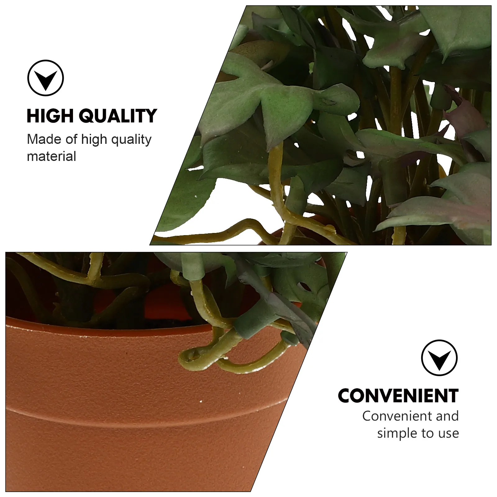 

1pc Simulated Potted Plants Decor Fake Bonsai Desktop Home Greenery Lifelike High Quality Plastic Calming Gift