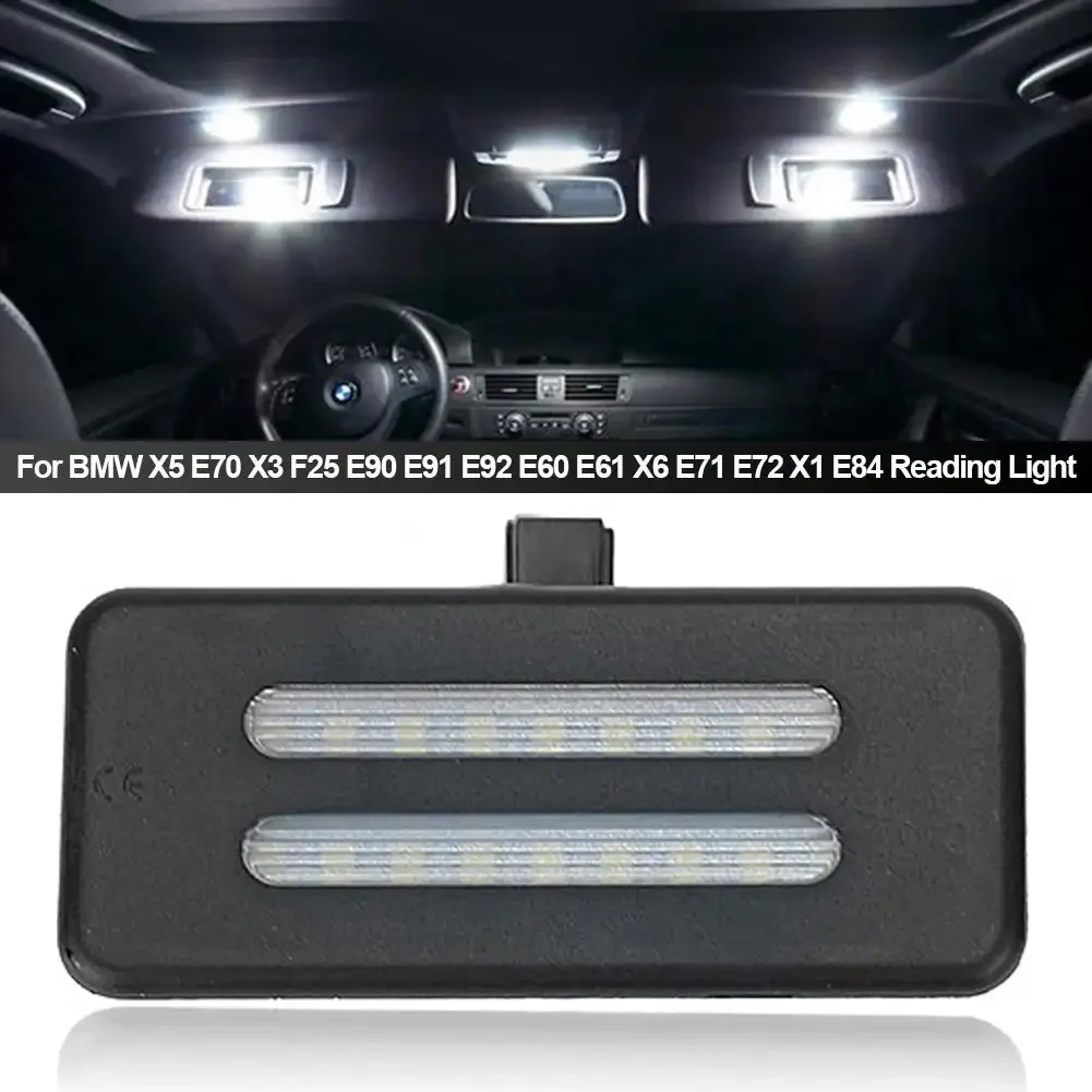 1Pc Car LED Interior Sun Visor Vanity Mirror Lamps For BMW X5 E70 X3 F25 E90 E91 E92 E60 E61 X6 E71 E72 X1 E84 Reading Light