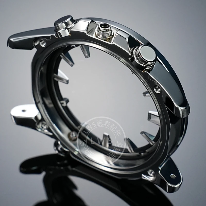 EQB-501 DYI case and mirror integrated for Casio EDIFICE EQB-600 EQB-700 watch stainless steel case modification watch strap view 6