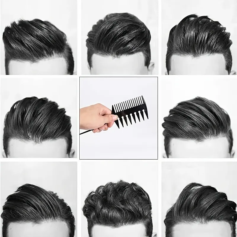 مشط شعر عظم السمكة 3 في 1 من ProHair - أداة احترافية لتصفيف وفك تشابك الشعر - قطعة واحدة من ملحقات بلاستيكية لجميع أنواع الشعر