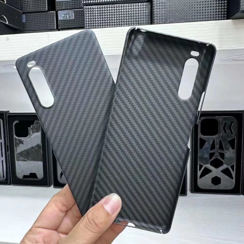 

Carbon Fiber Case for Sony Xperia 10 V Phone Case Aramid Fiber Shockpfoof Protective Cover for Sony Xperia 10 V Phone Accessory