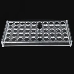 1.8/2/3/5/10/20/30/40/60ml Vial 30/50 Hole Clear Storage Plate Laboratory Glass PMMA Penicillin Sample Bottle Tube Stand Holder