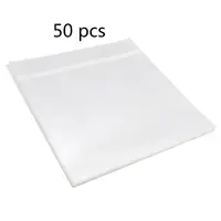 Fundas exteriores para discos de vinilo, paquete de 50, 12 pulgadas, para protección de discos LP transparentes