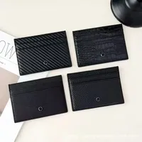 100%Genuine Leather Wallet ID Card Holder Fashionable Business Sle- Style Classic Credit Card Sleeve, Slim & Multi - Slot Bag