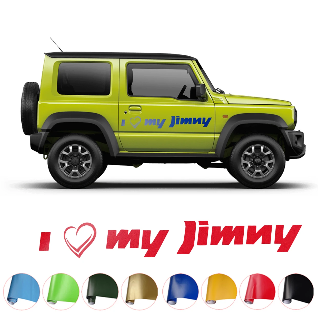 FOR I Love My JIMNY Stickers Automobiles Decor Vinyl Decals For Suzuki JIMNY JA51 1300  JA71 JA11 JB31 JB33 JB43 JB23 JB64 JB74