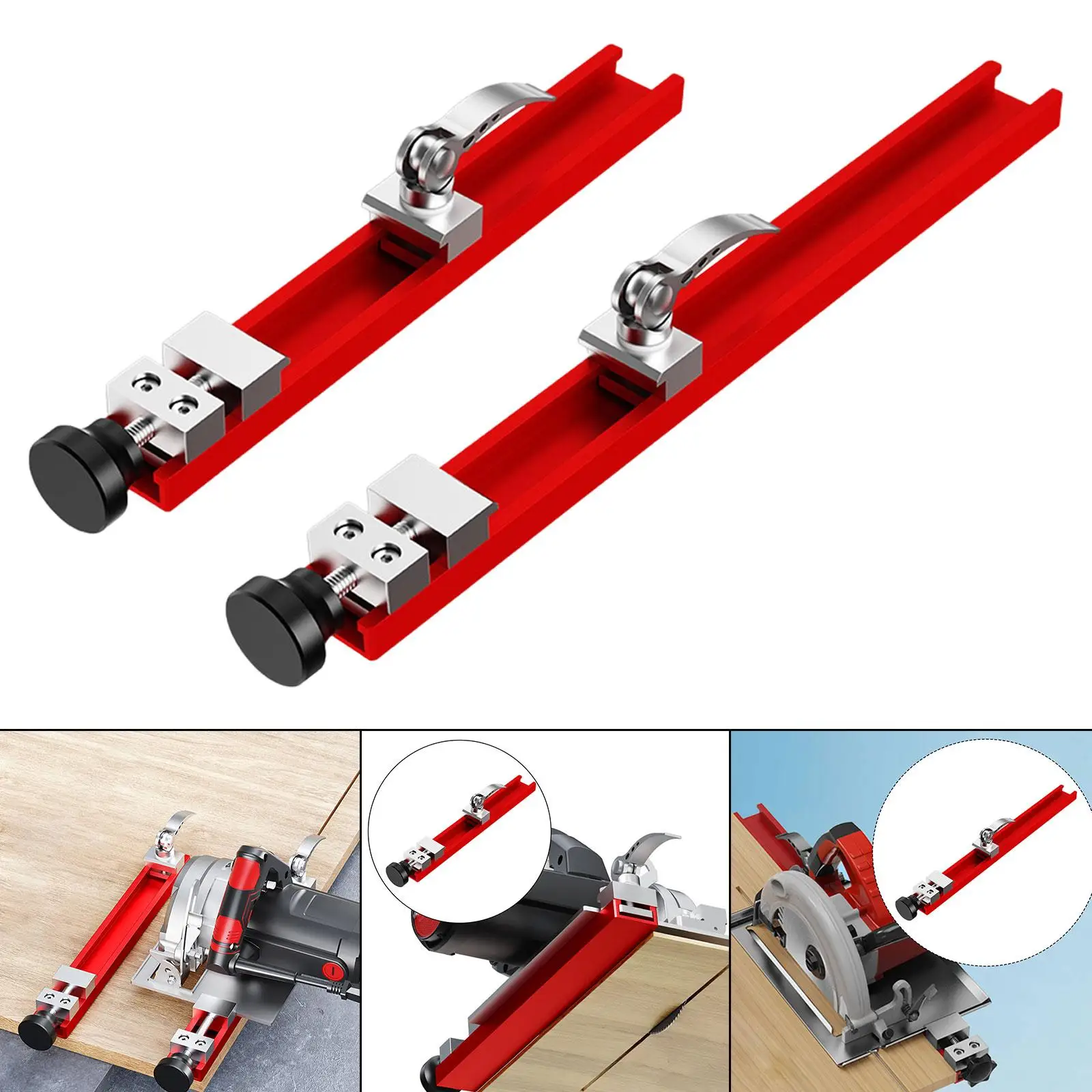 Guida base per macchina da taglio regolabile Robusto ad alte prestazioni Compatibile con la maggior parte delle seghe circolari per gli appassionati di falegnameria