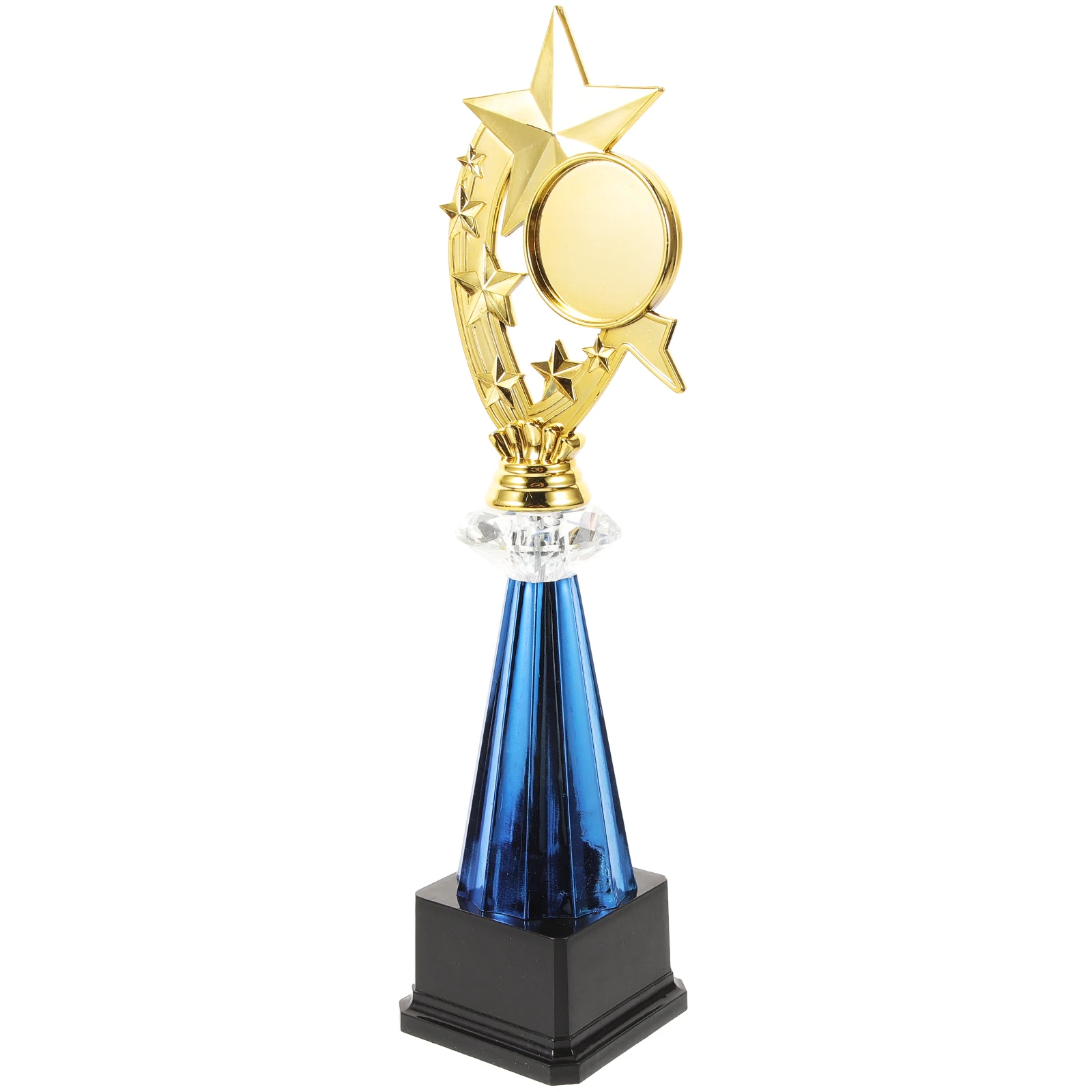 

Plastic Trophy 39CM Red JZ195788C Smooth Surface Engravable Competition Party Celebration Pentagram Shaped Trophy Cup Softball