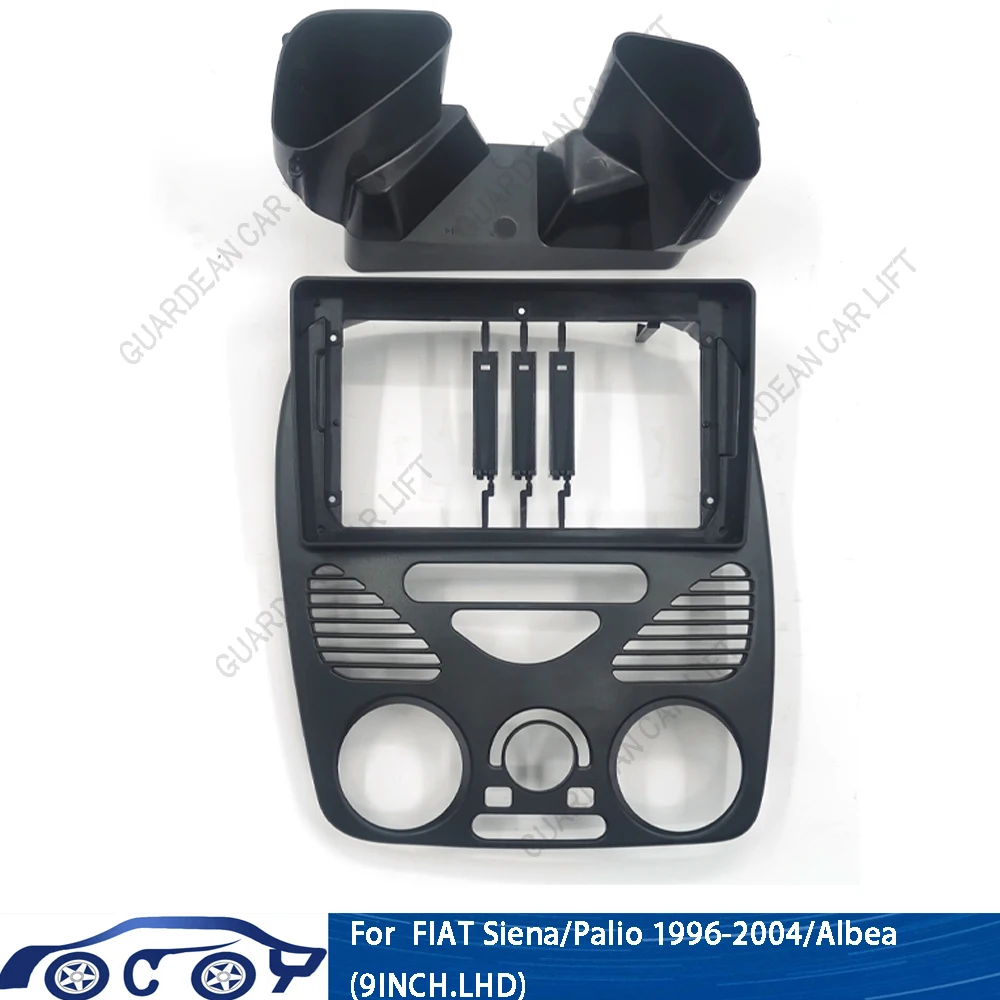 For FIAT Siena/Palio 1996-2004/Albea/(9INCH)Car Radio Fascias Android GPS MP5 Stereo Player 2 Din Head Unit Panel Dash Frame Ins