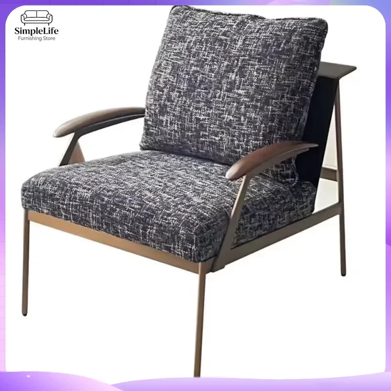 Hot Selling Fabric Leisure Recliner Chair Modern Single Sofa for Living Room Balcony Outdoor Use Comfortable Folding