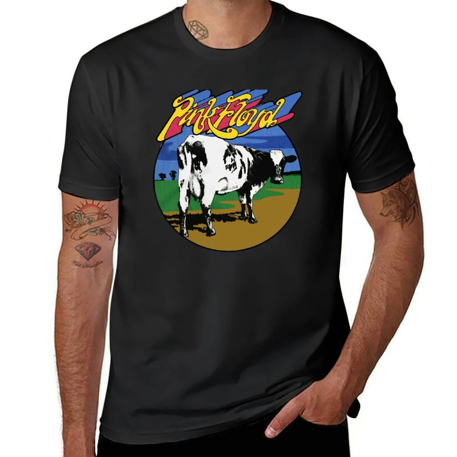 

Atom Heart Mother T-Shirt tops customs design your own oversizeds aesthetic clothes Short sleeve tee men