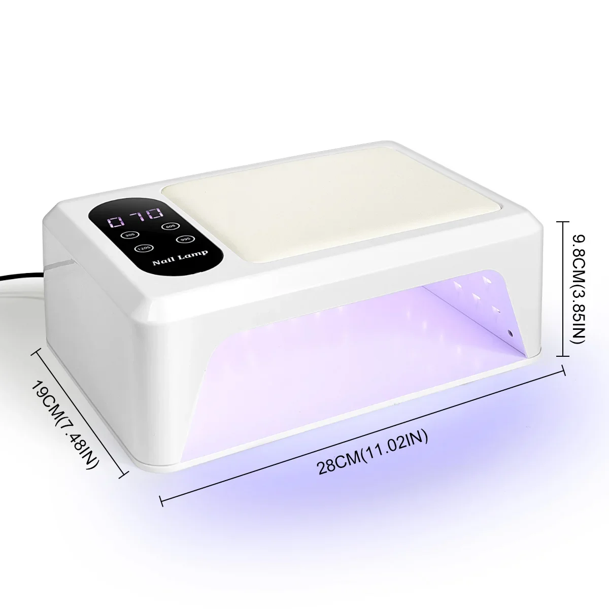 전문가용 96 LED 네일 램프 빠른 경화 UV 젤 네일 폴리쉬 건조기 4가지 타이머 및 센서 포함 매니큐어 살롱 도구