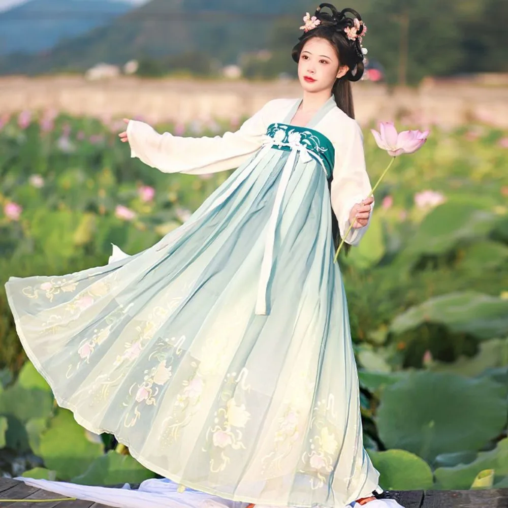 女性用オリジナル唐王朝漢服大人用七雄漢要素ルースカート・普段着中国漢服ドレス