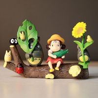 Hayao Miyazaki Spirited Away resin desktop ornaments decorations cartoon landscaping Kaonashi micro landscape toys hand made
