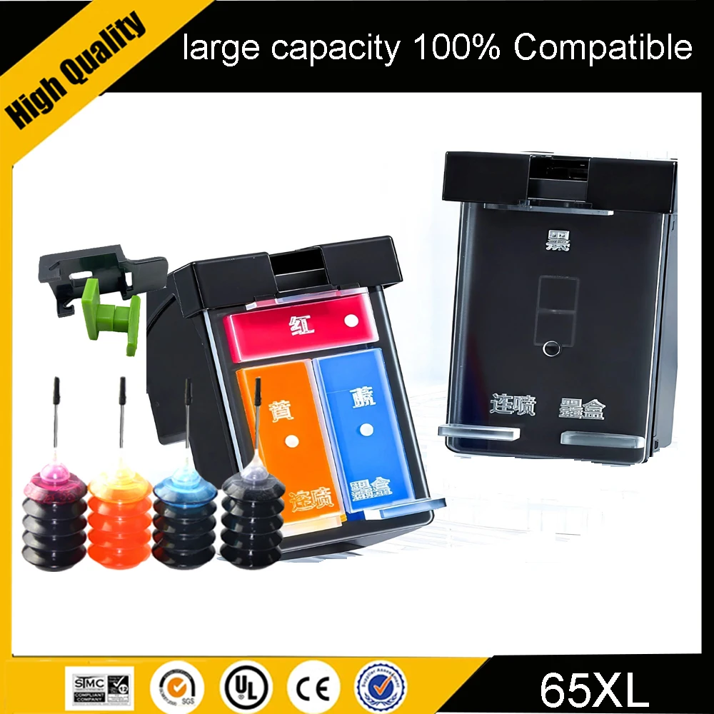 

Einkshop 65XL Remanufactured Ink Cartridge 65 XL For HP 65 For HP Deskjet 2622 2623 2624 2625 2628 2630 2632 2633 2634 Printer