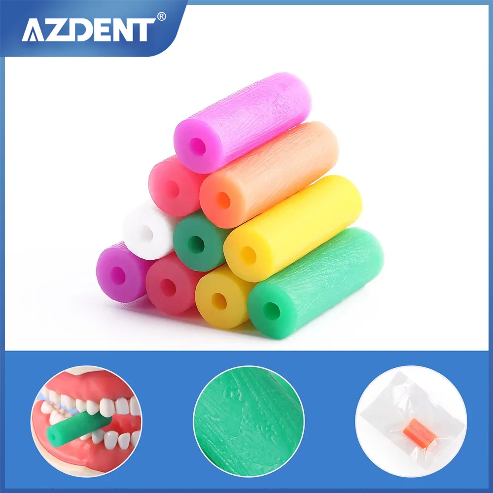 

10 шт. AZDENT Dental Stick ортодонтические прикусы Aligner жевательные силиконовые зубные палочки для стоматологических невидимых брекетов-фиксаторов