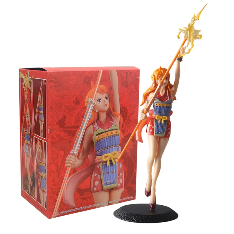 23cm One Piece Anime Figures Nami Beauty Girl Standing Action Figure PVC Collectible Model Doll Ornaments Toys Children's Gifts