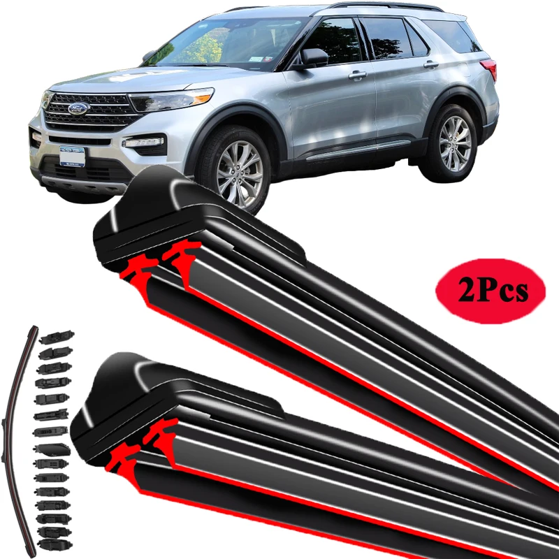 

For Ford Explorer 1991-2024 Car Windshield Wiper Blade Front Windscreen Brushes Washer Accessories Cleaning Replacement Parts