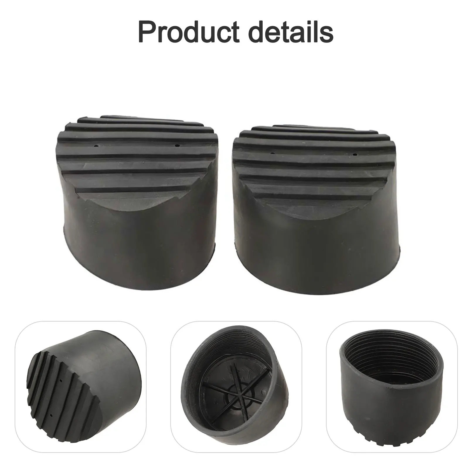 Home Improvement Ladder Feet Mats Rubber Ladder Pads Ladder 2.99 X 2.36 Inch Floor Protector For Engineering Ladders