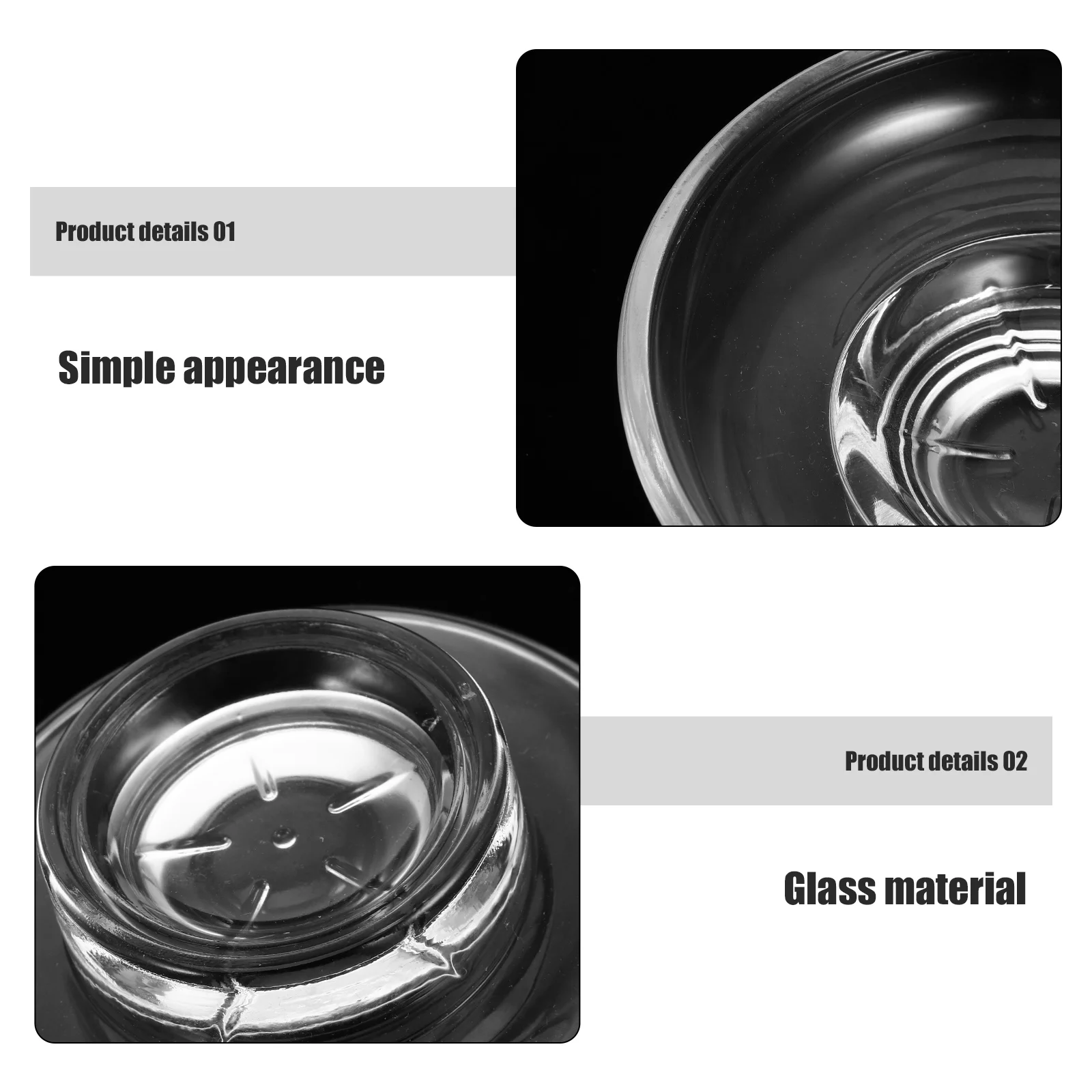 2 pezzi portasapone in vetro trasparente elegante supporto da bagno autodrenante per bar sapone gioielli ciotola di olio profumato scaldatore di cera di ricambio
