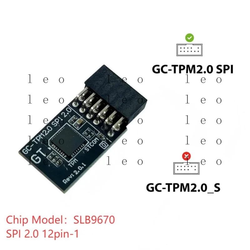 AA  New GC-TPM 2.0 (12pin) SPI SLB9670 Module For Gigabyte Z890 EAGLE WIFI7