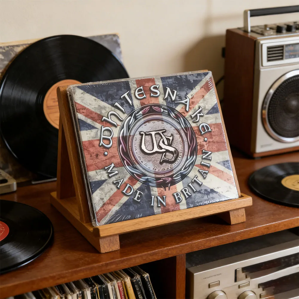 

CD Collection By The British Hard Rock Legend Whitesnake, with The Cover Featuring The British Flag and The Band's Iconic "WS".