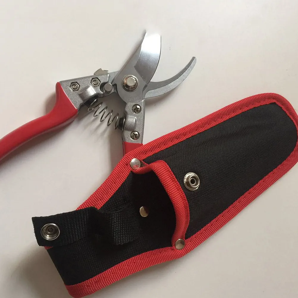 2Pcs Canvas Scissor Bag Large Capacity Garden Tool Pouch Scissor Protector Pruner Shears Holder Portable for Professional Use
