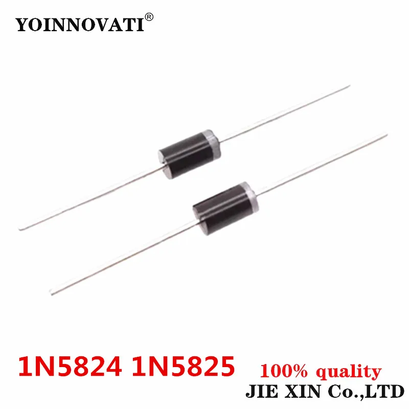 20-100Pcs 1N5824 1N5825 Schottky Rectifier Diode 3A 5A 30V 40V Inline IC Stock Wholesale