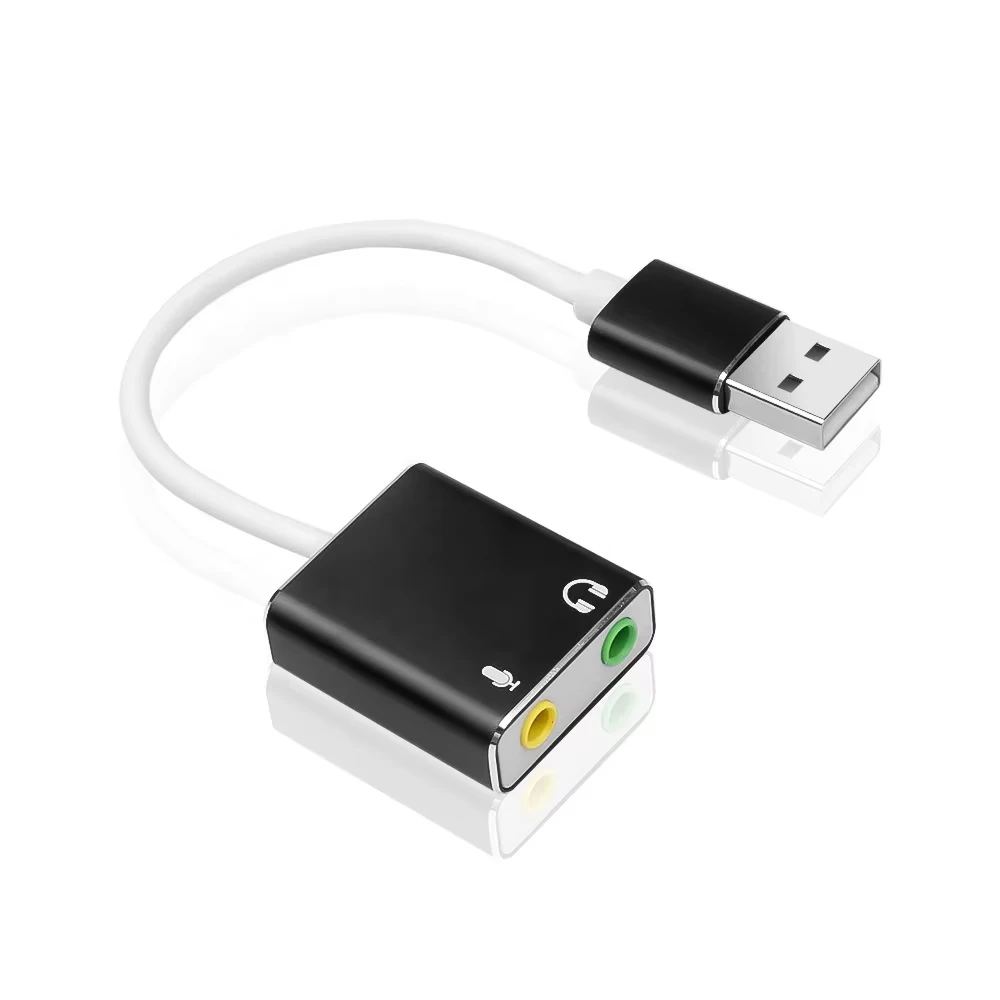 USB Type C External Sound Card Adapter Audio 3.5mm Jack to USB-C for Laptop MacBook pro - Headphone Mic Adapter