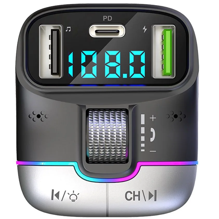 Car Bluetooth MP3 Player GZ01 Super Fast Charger, Hands-Free Calling, Lossless Sound Quality