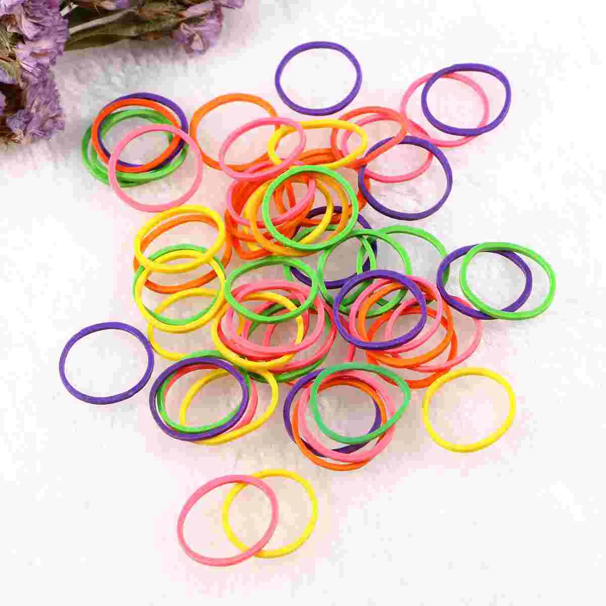 170 Pcs Clips Assorted Colors Pet Hair Bands Dog Hair Accessories Elastic for Dogs Cats Pet Grooming Accessories