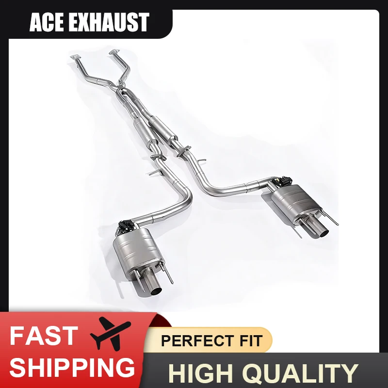 

ACE Stainless Steel Exhaust Performance for Lexus IS250 IS300 IS350 F Sport V6 Valved Muffler Catback Exhaust Systems with Tips