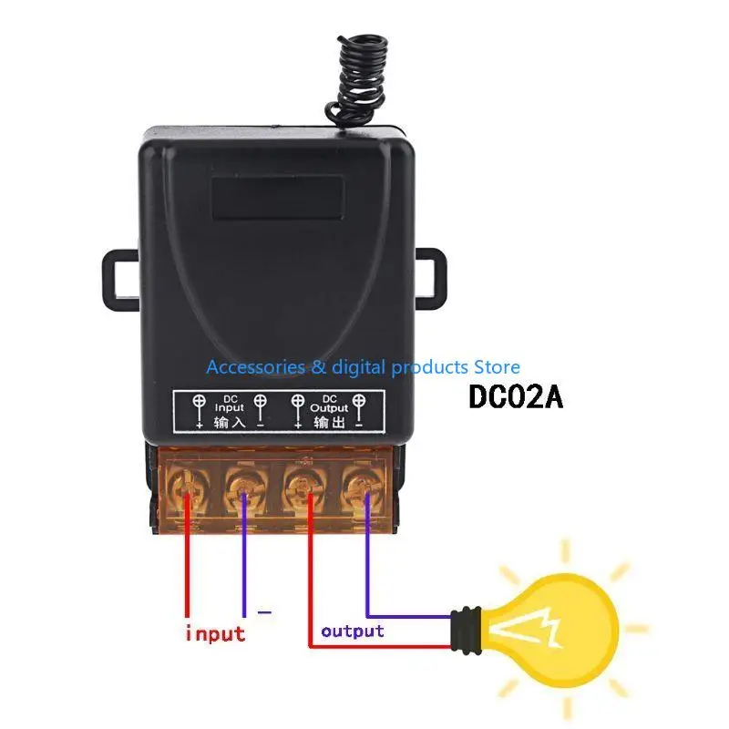 77JD RF433Mhz العالمي لاسلكي للتحكم عن بعد التبديل 9-85 فولت التتابع وحدة الاستقبال RF الارسال لبوابة فتحت باب المرآب #2