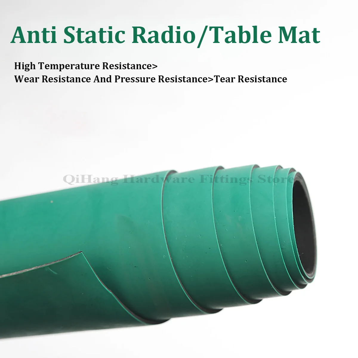2/3/5mm Thk ESD Anti-static Desk Mat, Non-slip Heat Resistant Rubber Pad, Soldering Repair Work Pad for Electronics Maintenance
