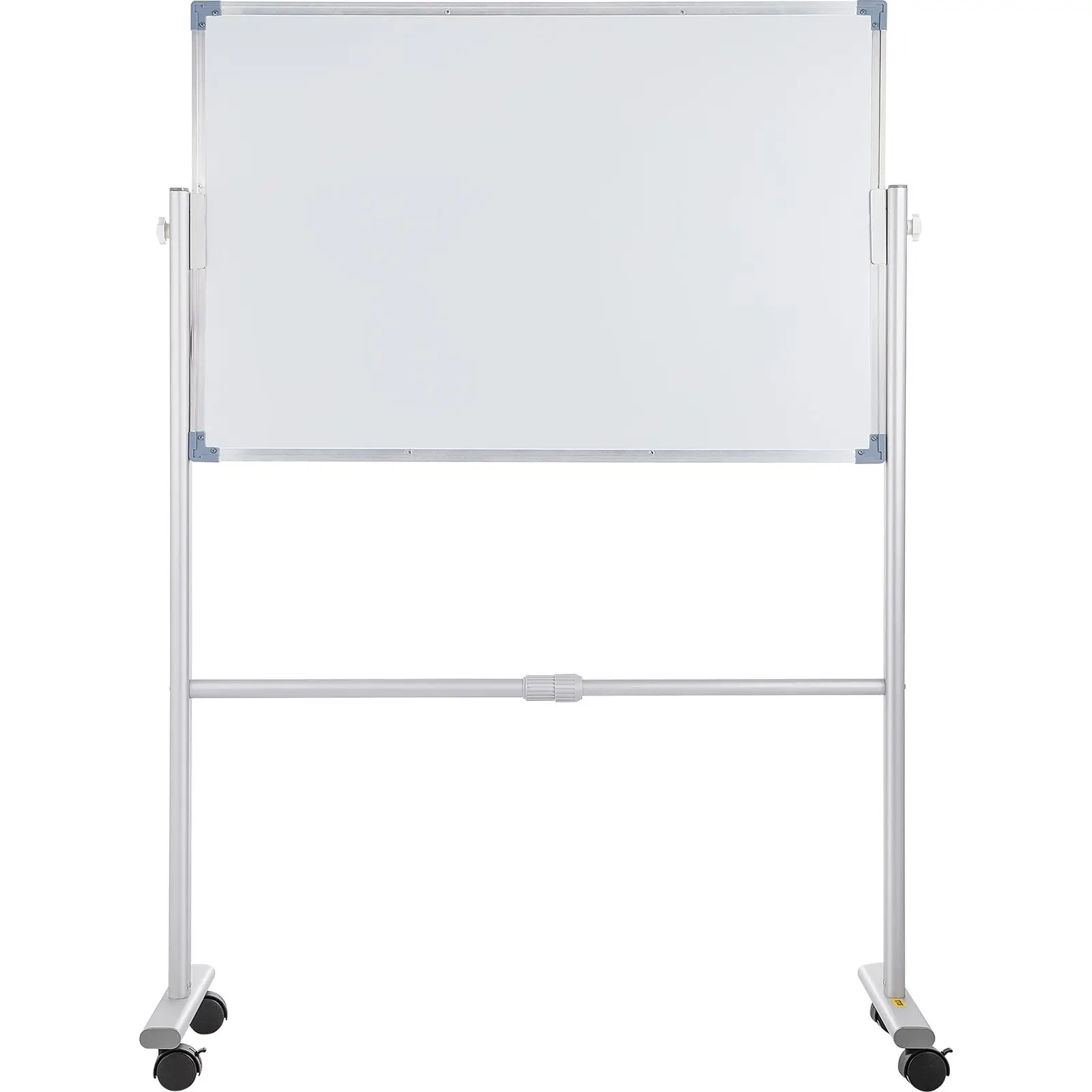 Mobile Magnetic Whiteboard, 36 x 24 Inch, Double Sided, 360 Degree Reversible Rolling Dry Erase Board, Height Adjustable with Al